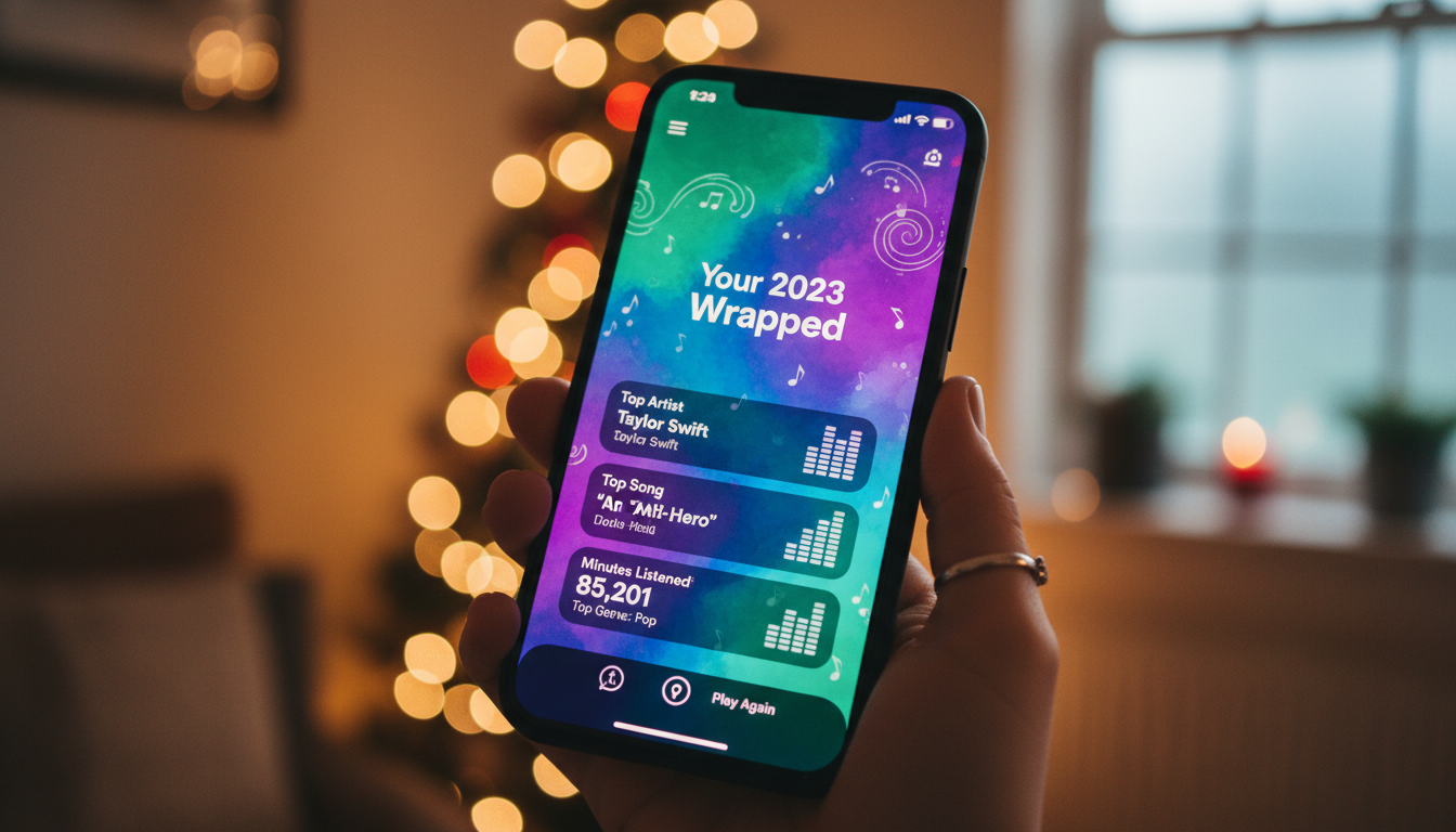 Spotify Wrapped auf Smartphone
